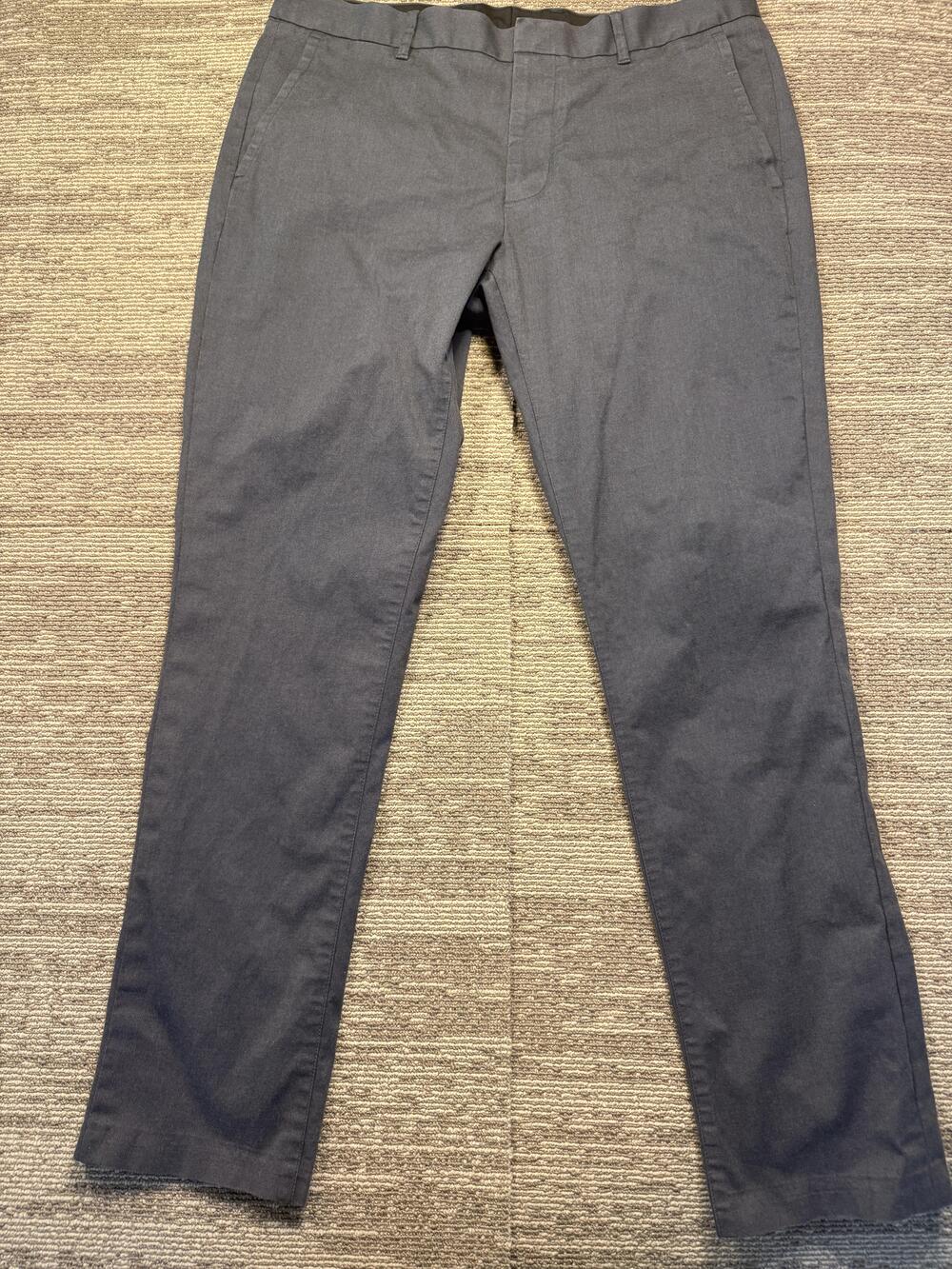 Bonobos Pants Mens 35x32 Blue Monday Chino Flat Front Straight Leg Casual
